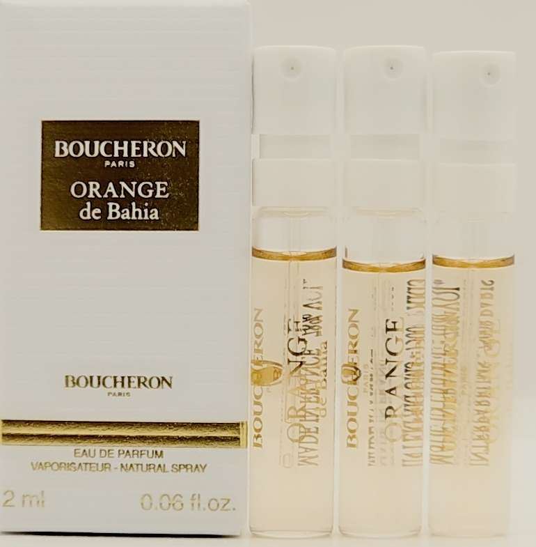 Lot 3 of BOUCHERON Orange de Bahia Eau de Parfum 2ml Sample Spray Vial with Box Ghbb Trading