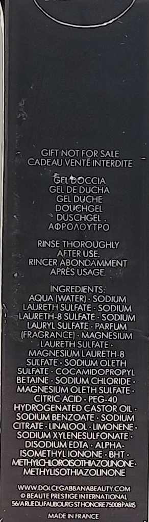 Dolce & Gabbana The One For Men Shower Gel – Luxury Gentle Cleanser