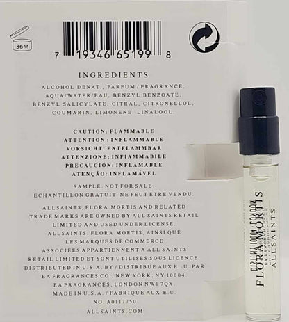 AllSaints flora mortis  Eau de Parfum 0.05oz Sample