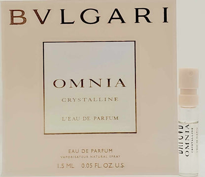 BVLGARI Omnia Crystalline Eau De Parfum 1.5ml Vial Sample – Ghbb Trading Fast Shipping