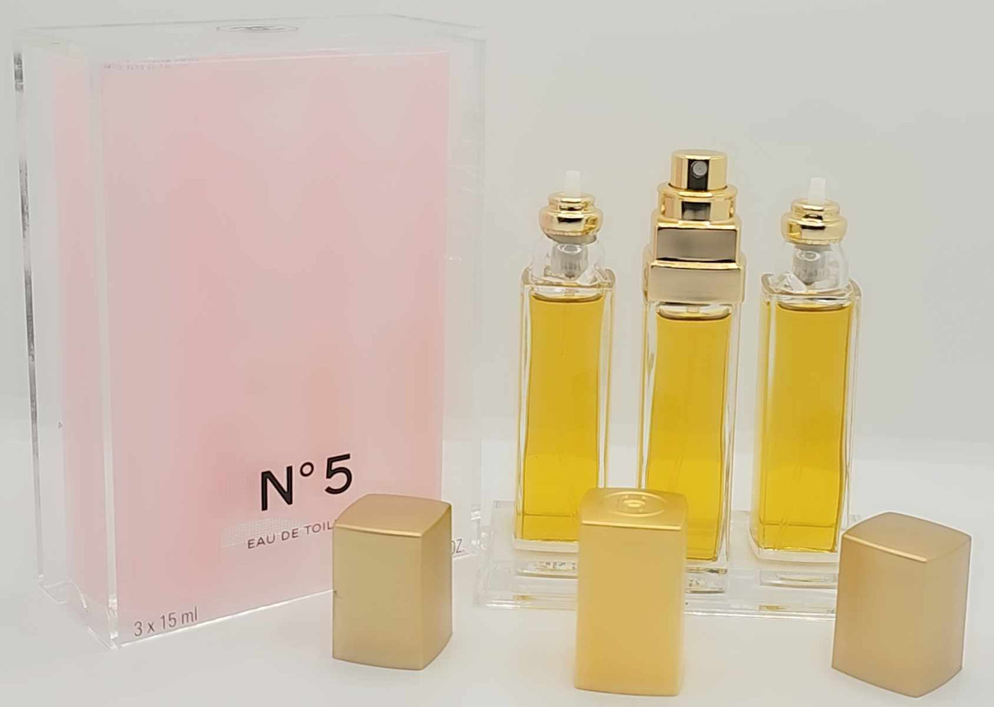 Chanel No. 5 Eau de Toilette Travel Spray Set – 3 x 15ml Refills Ghbb Trading