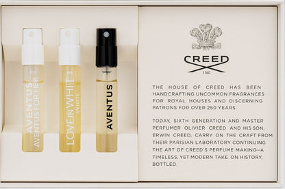 Creed Aventus, Aventus for Her & Love in White Sample Set Ghbb Trading