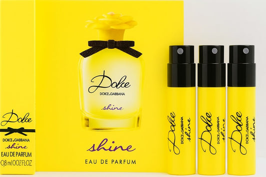 Lot of 3 Dolce & Gabbana Dolce Shine Eau de Parfum – Travel Size Perfume Sample Ghbb Trading