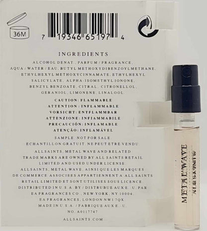 METAL WAVE allsaints vial 1.5 ml GHBBFASHION