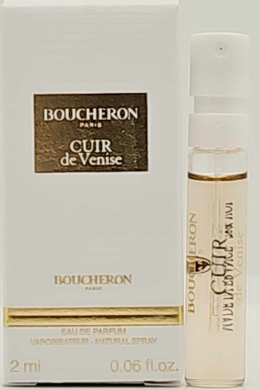 BOUCHERON Cuir de Venise Eau de Parfum 2ml Spray Sample Vial with Carded Box Ghbb Trading