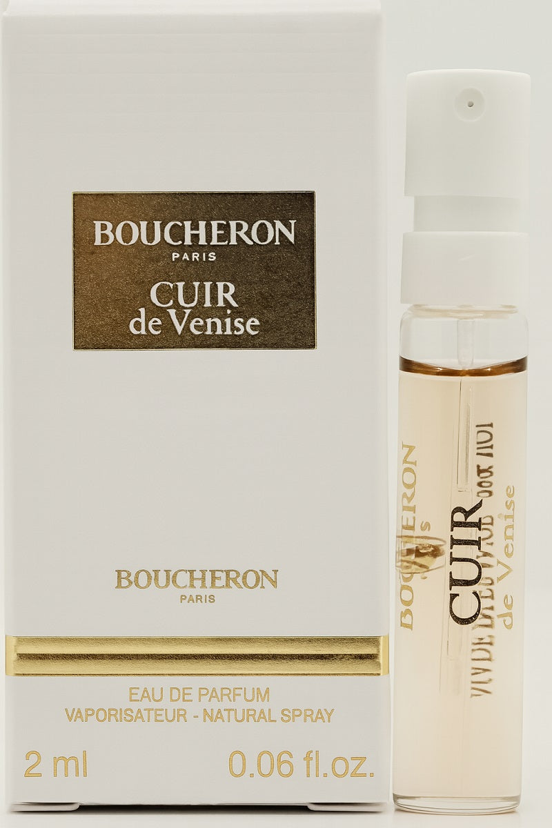 BOUCHERON Cuir de Venise Eau de Parfum 2ml Spray Sample Vial with Carded Box Ghbb Trading